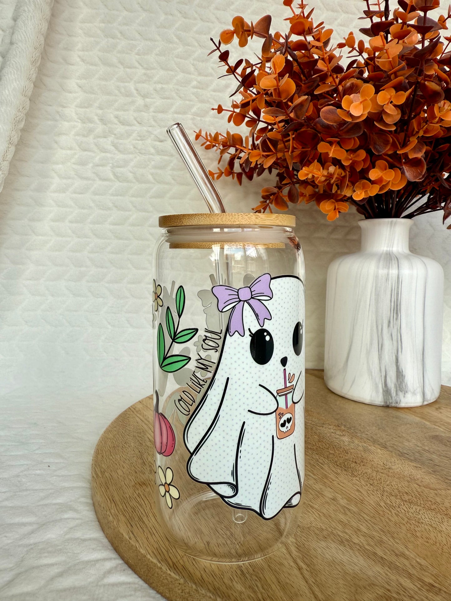 Verre en forme de canette