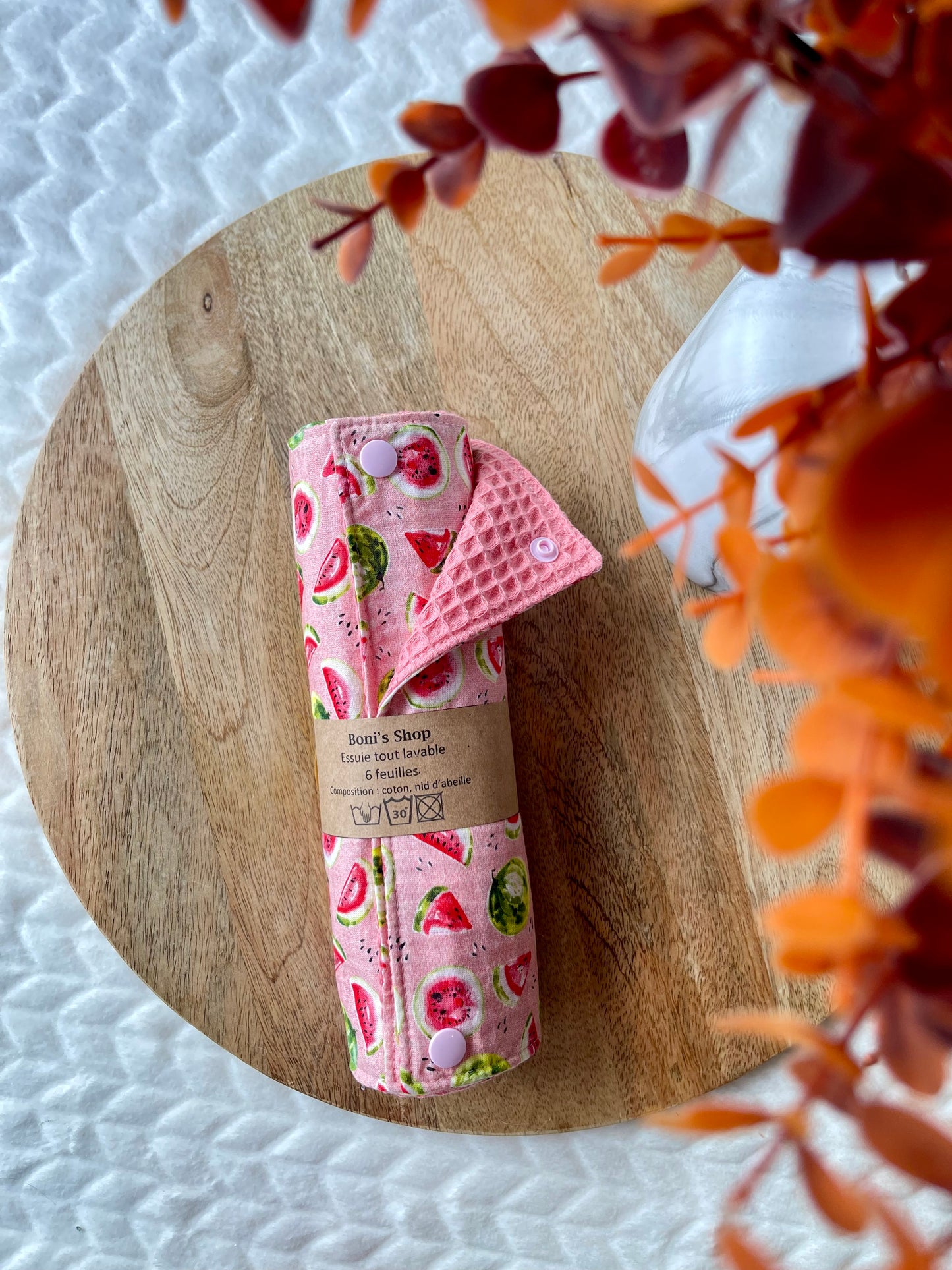 Essuie-tout réutilisable en nid d’abeille