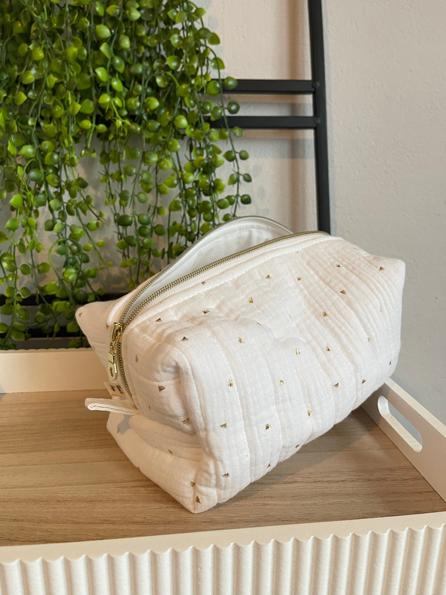 Trousse de toilette matelassée