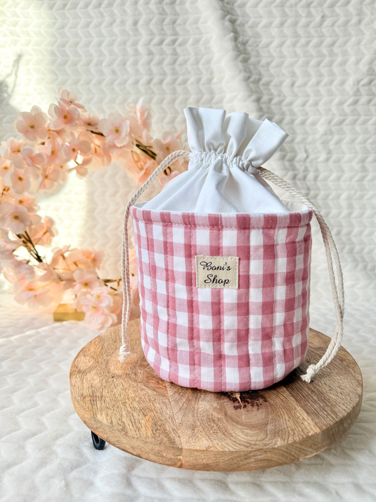 Pochon rond en coton