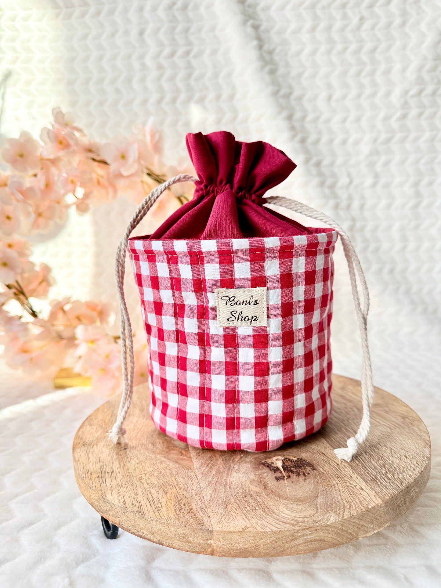 Pochon rond en coton