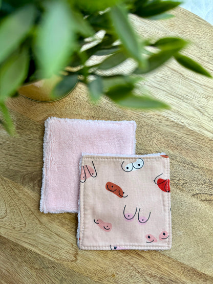 Lingettes au vrac en éponge bambou