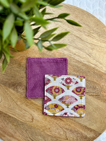 Lingettes au vrac en éponge bambou