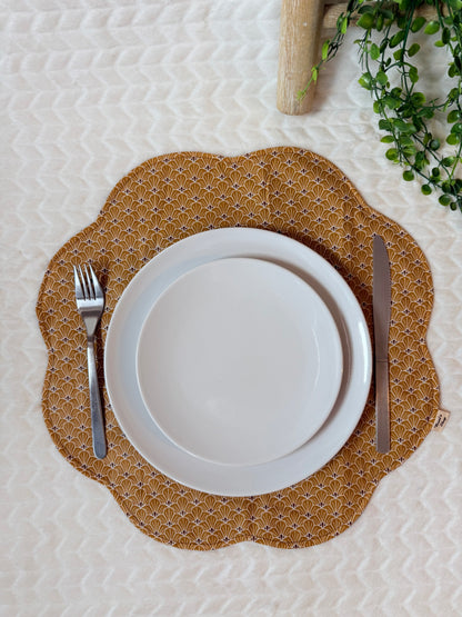 Set de table fleurs