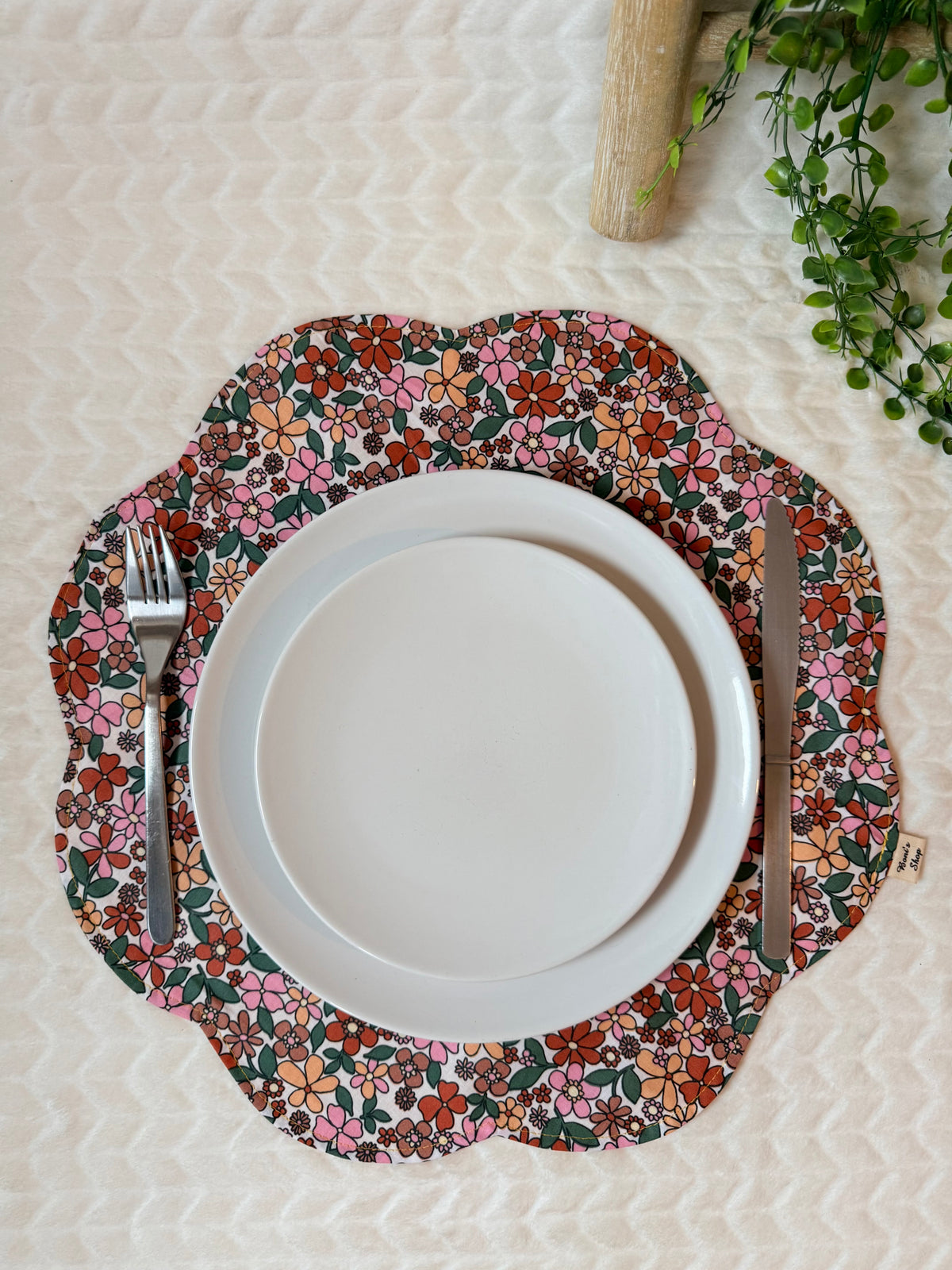 Set de table fleurs