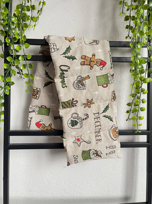 Bouillotte sèche aux noyaux de cerises Noël