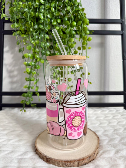 Verre en forme de canette