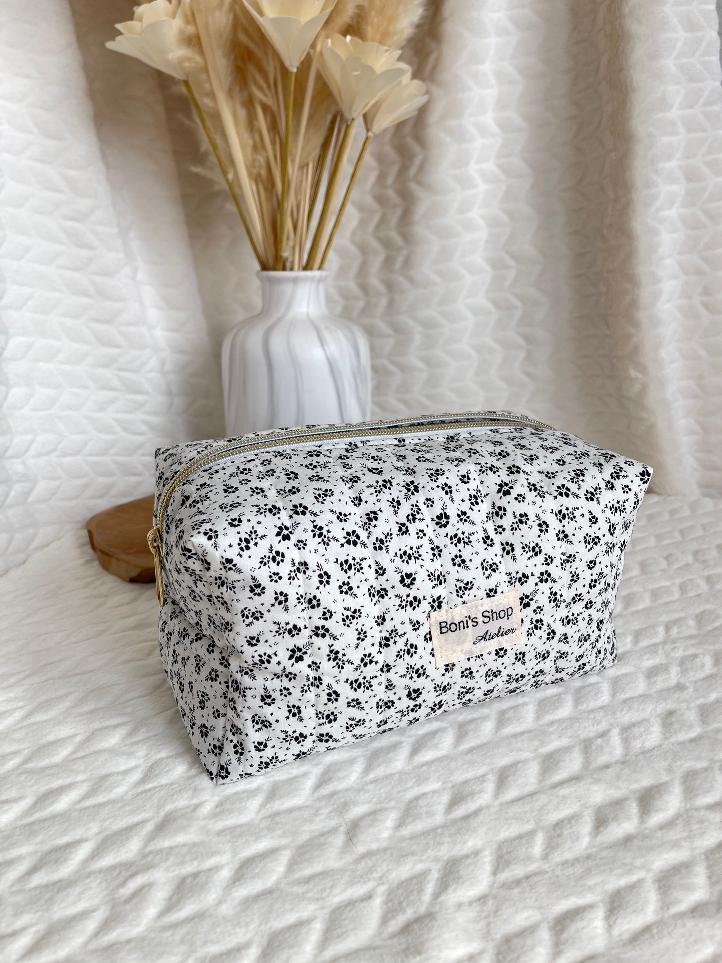 Trousse de toilette matelassée