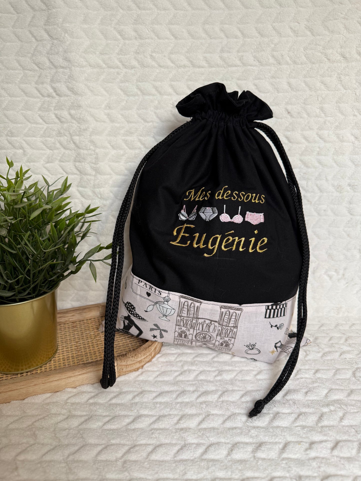 Pochon à linge personnalisable