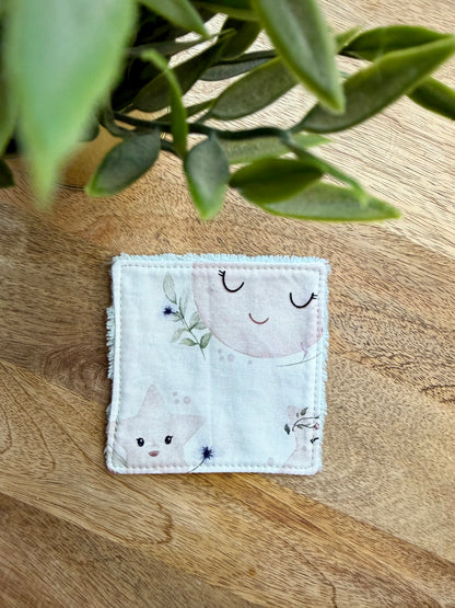 Lingettes au vrac en éponge bambou