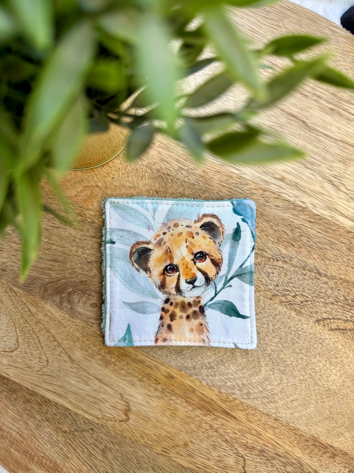 Lingettes au vrac en éponge bambou