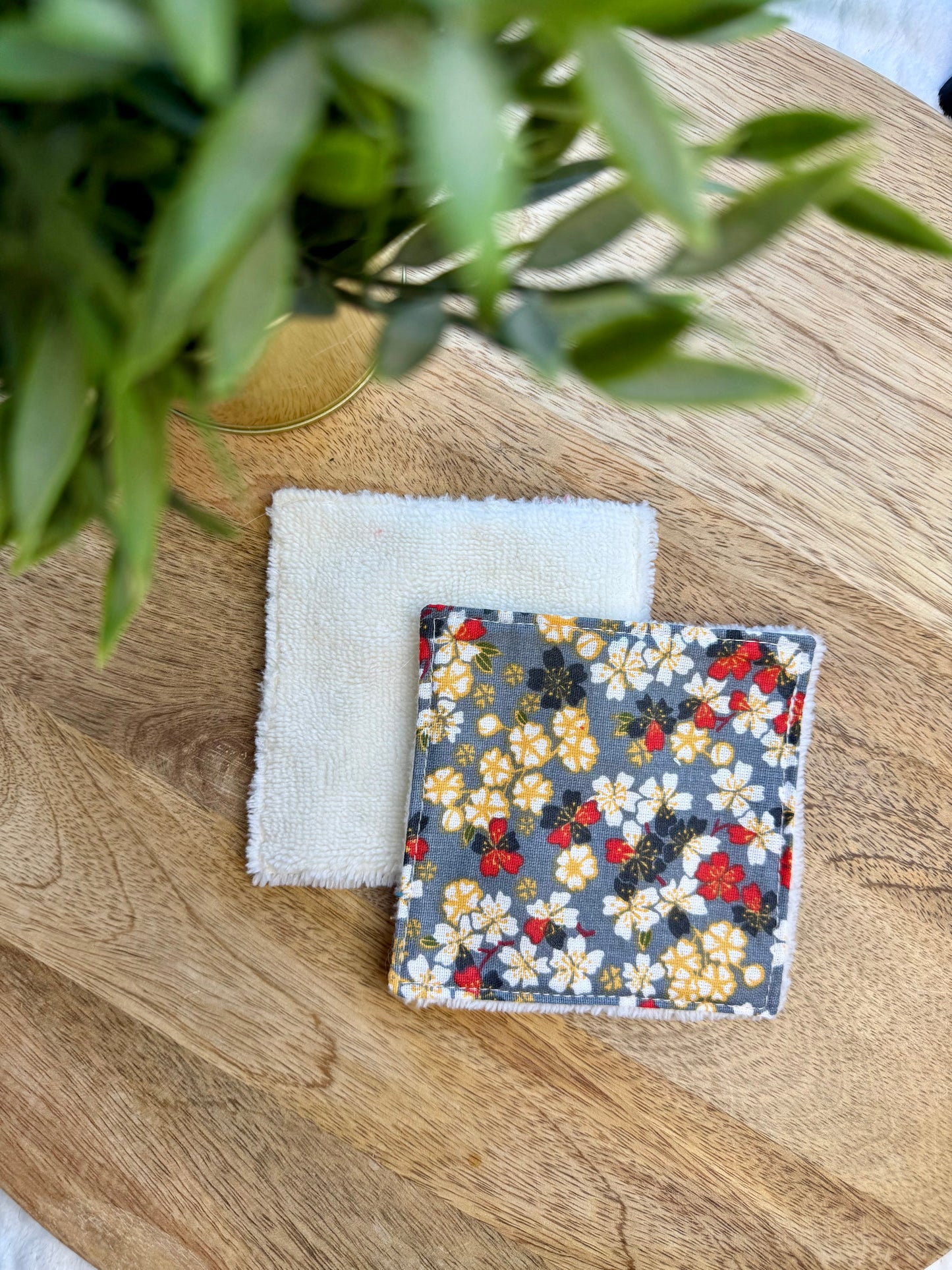 Lingettes au vrac en éponge bambou