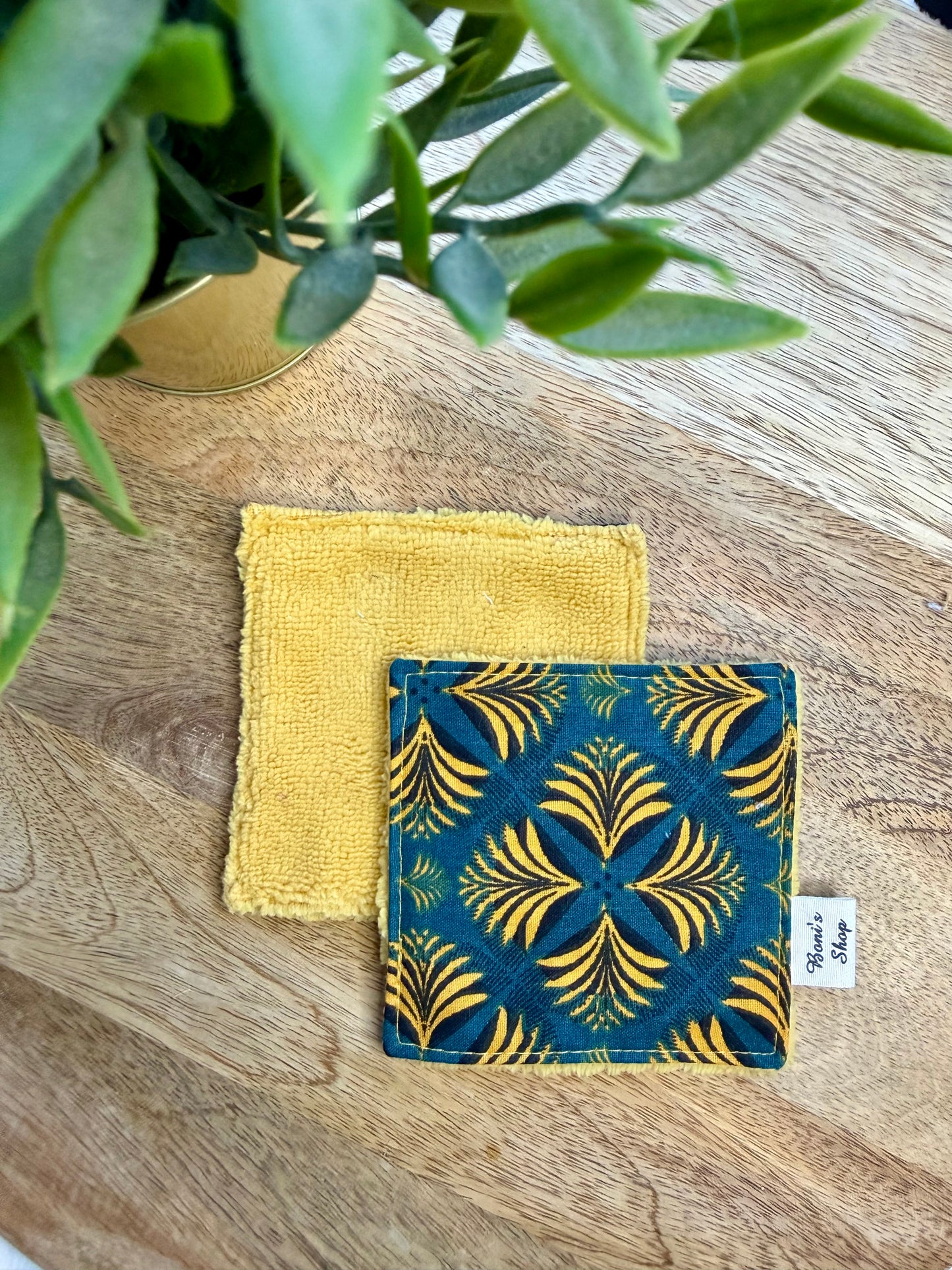 Lingettes au vrac en éponge bambou