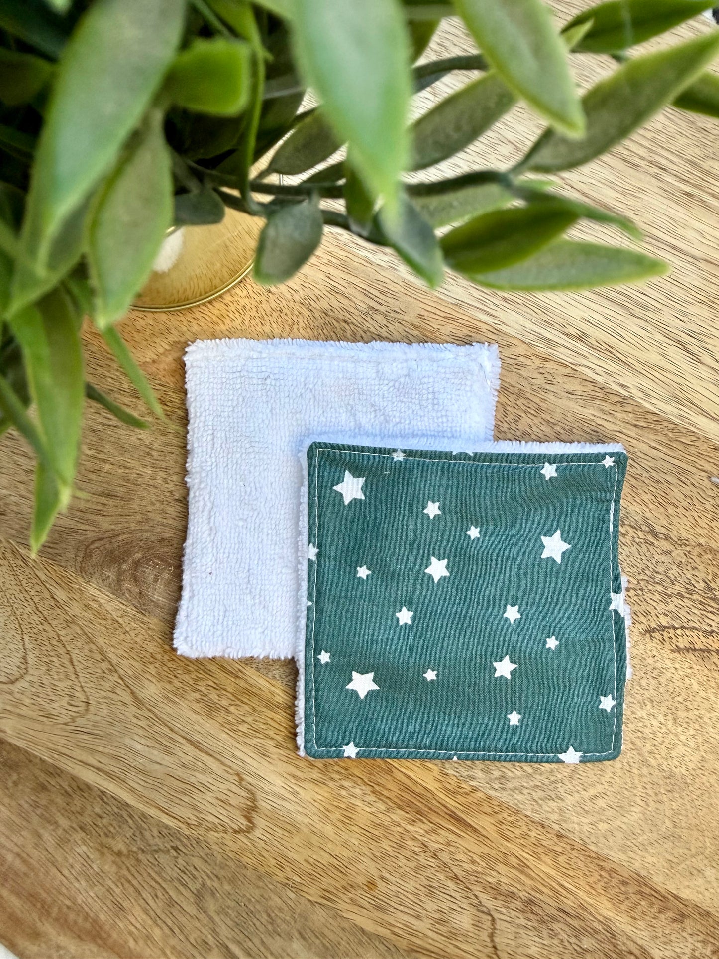 Lingettes au vrac en éponge bambou