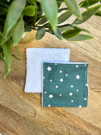 Lingettes au vrac en éponge bambou