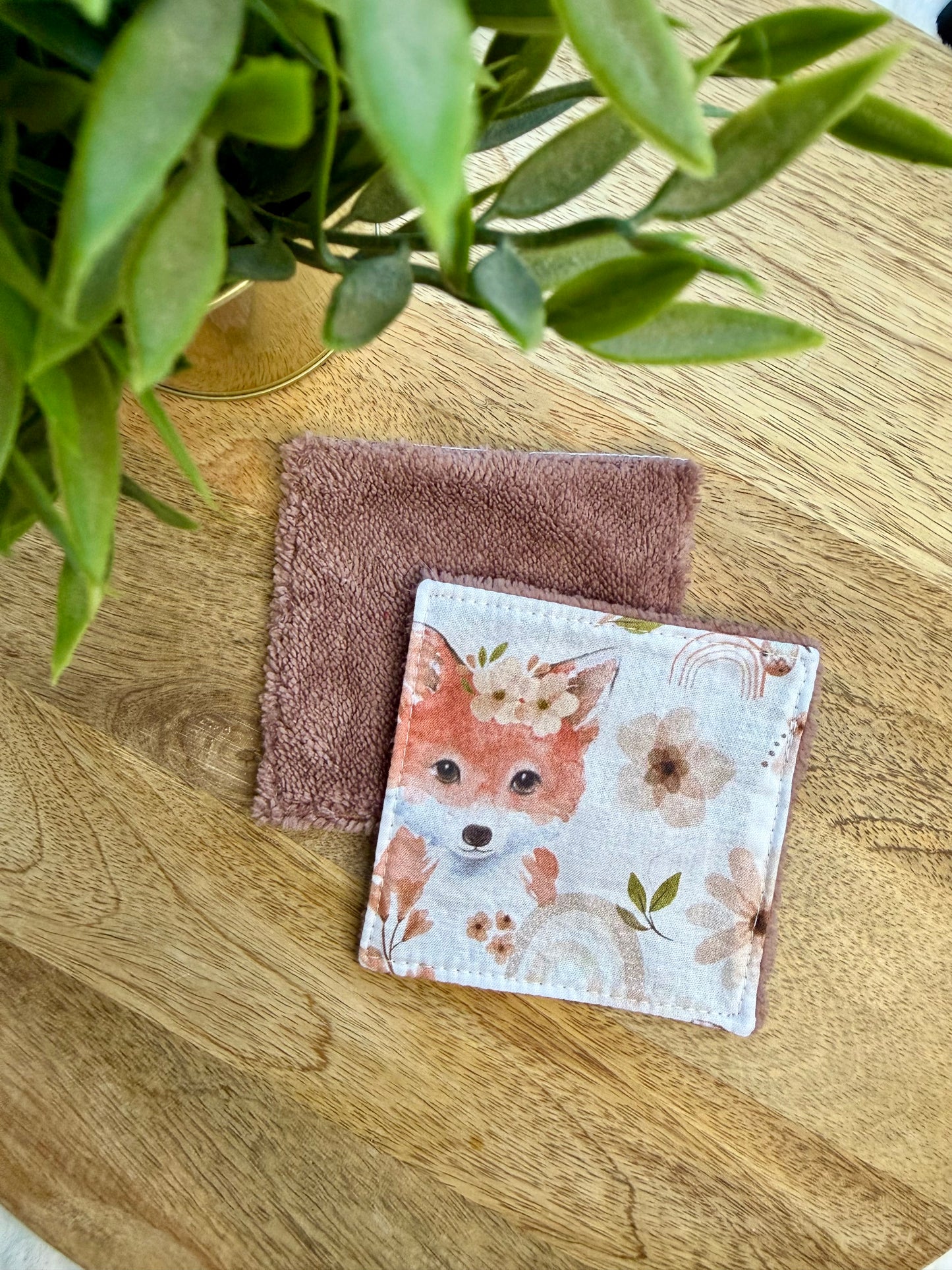 Lingettes au vrac en éponge bambou