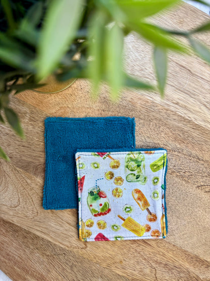 Lingettes au vrac en éponge bambou