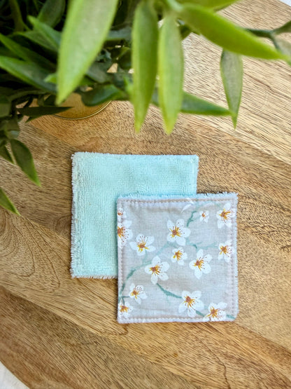 Lingettes au vrac en éponge bambou