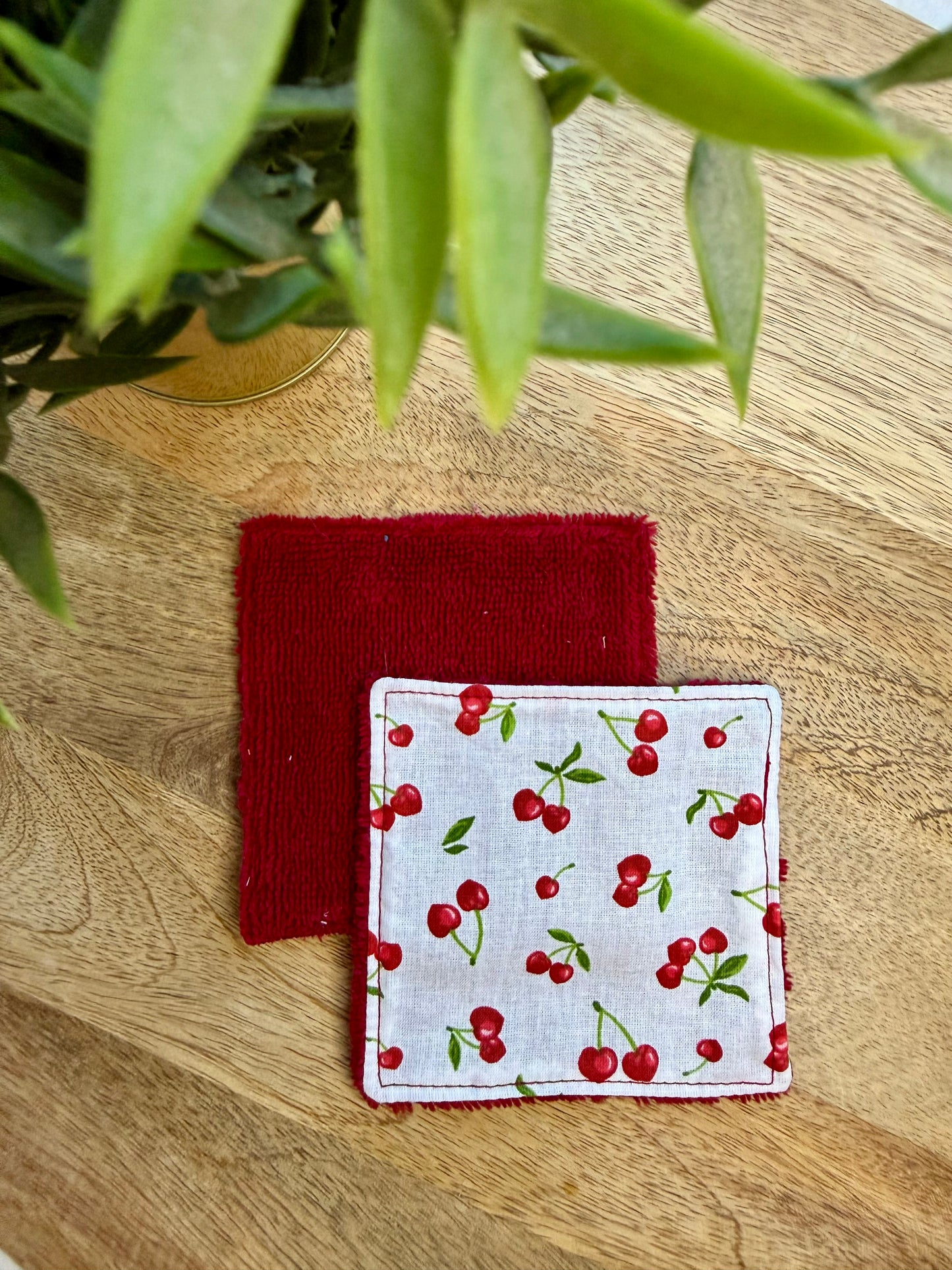 Lingettes au vrac en éponge bambou