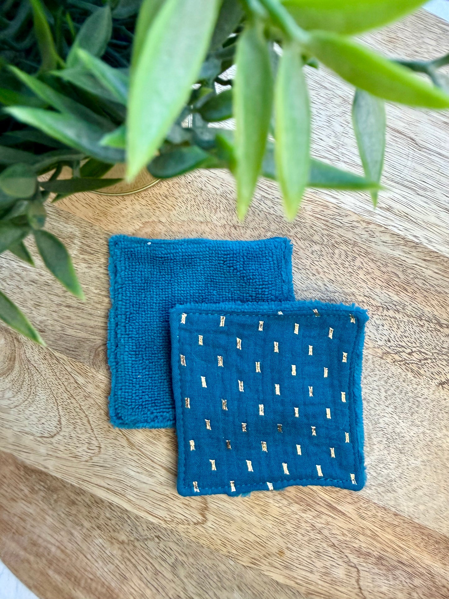 Lingettes au vrac en éponge bambou