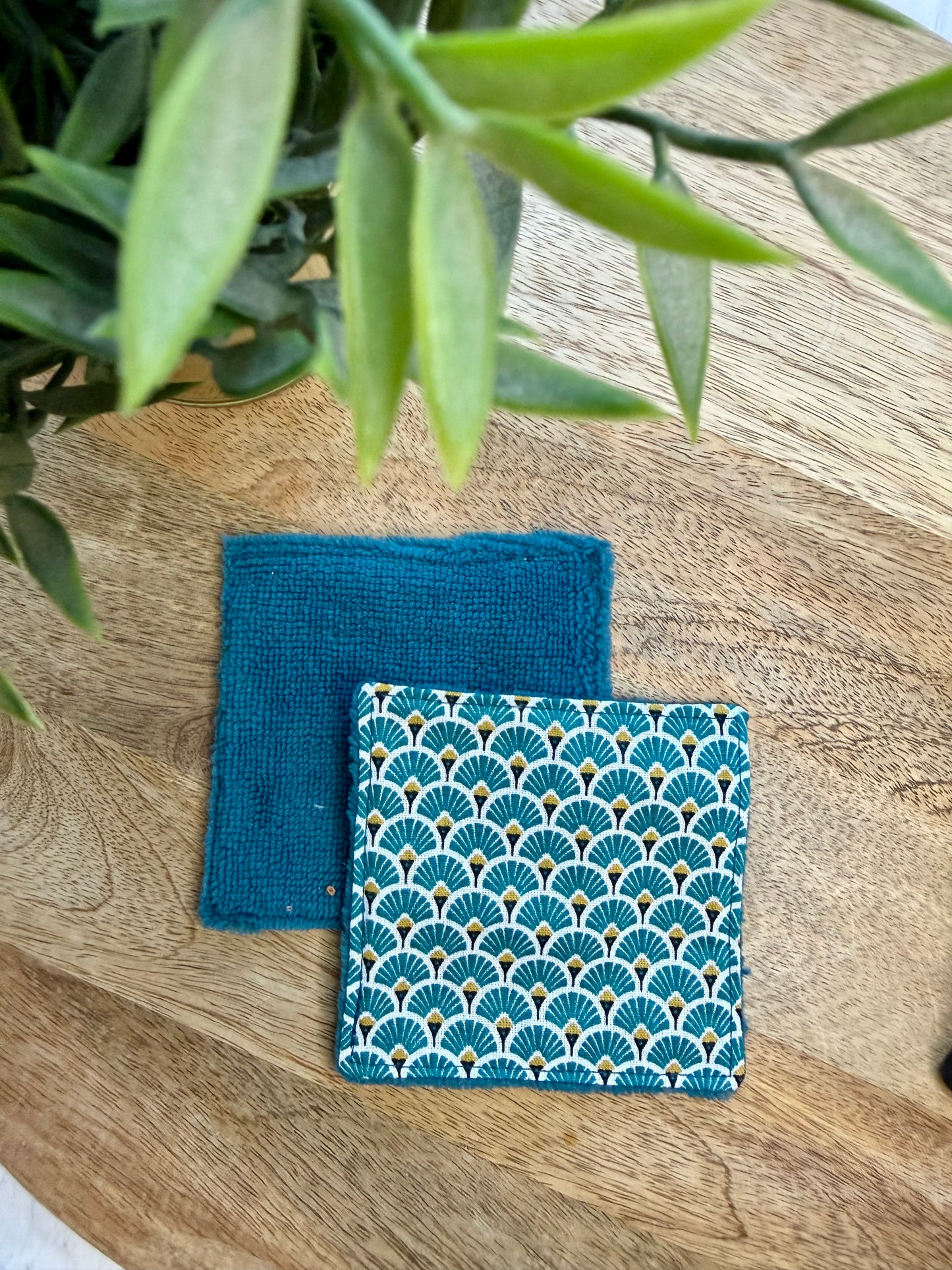 Lingettes au vrac en éponge bambou