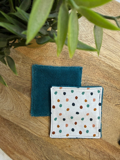 Lingettes au vrac en éponge bambou