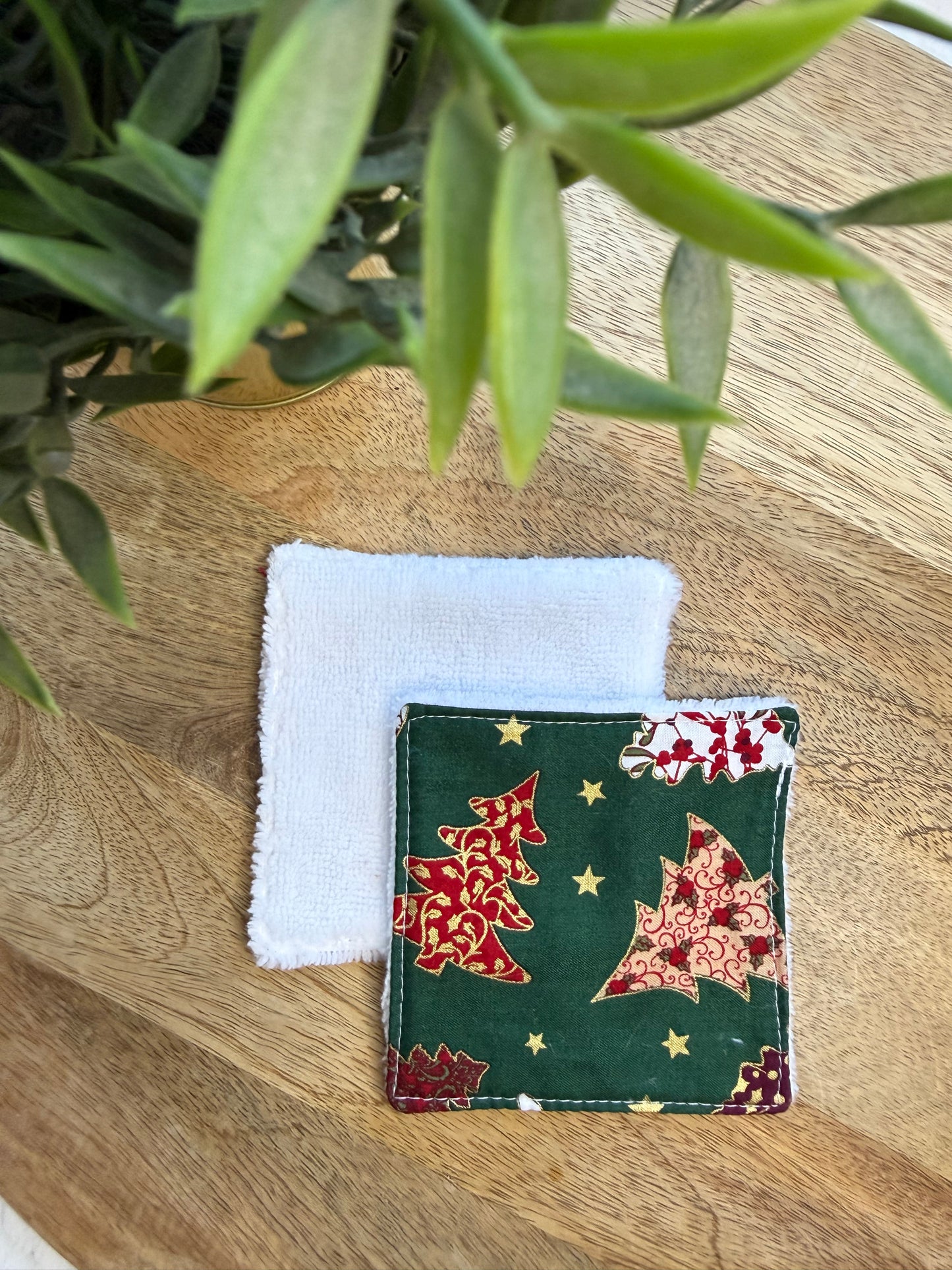 Lingettes au vrac en éponge bambou