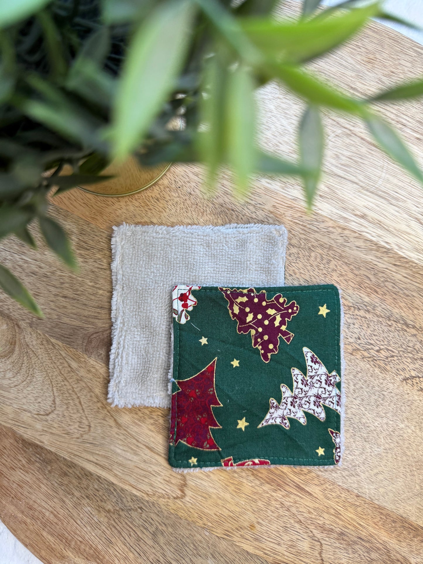 Lingettes au vrac en éponge bambou