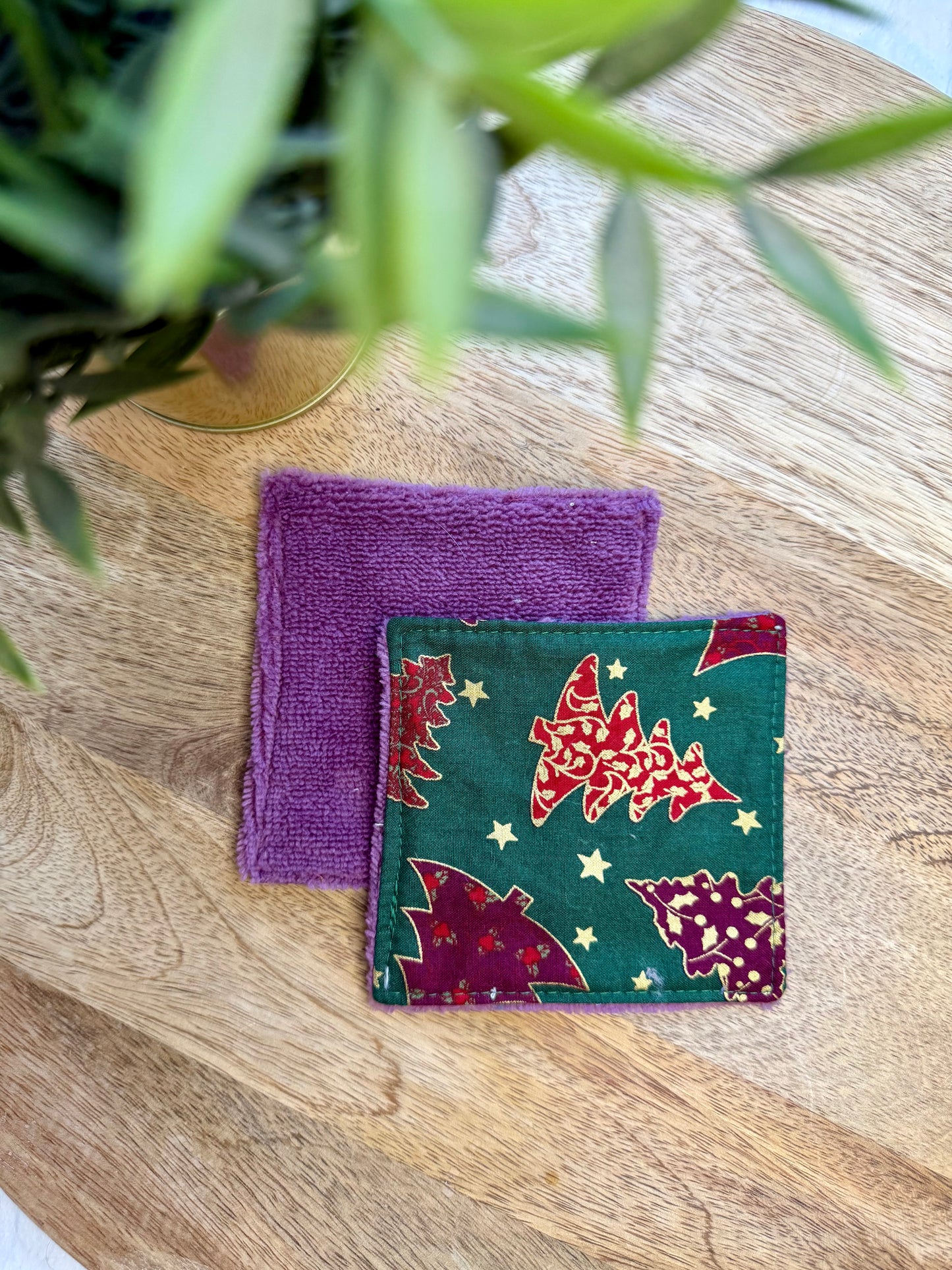 Lingettes au vrac en éponge bambou