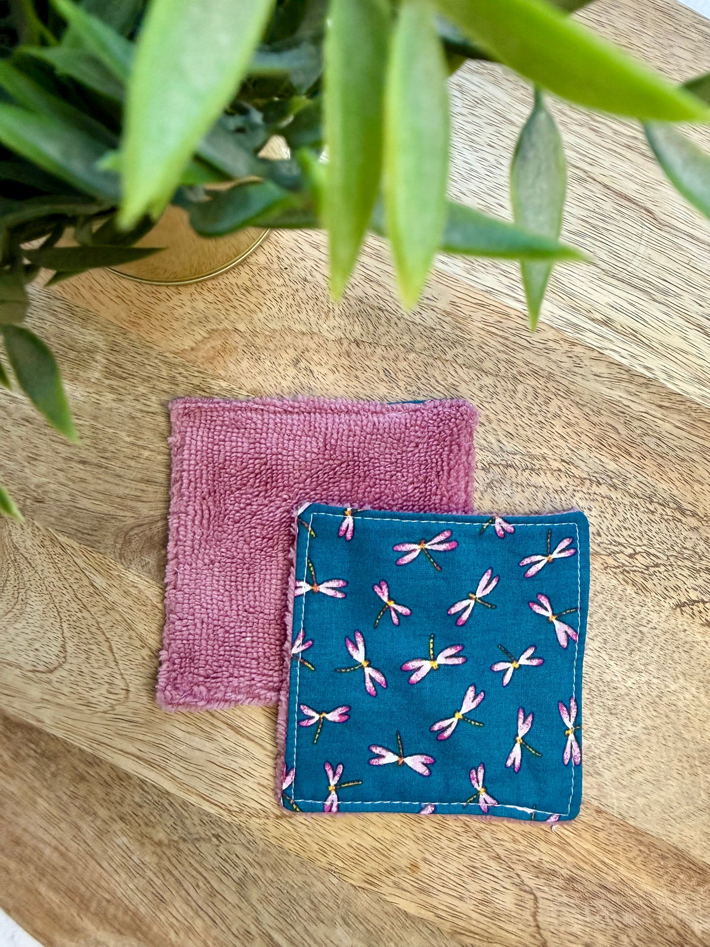 Lingettes au vrac en éponge bambou