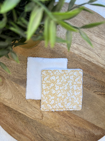 Lingettes au vrac en éponge bambou