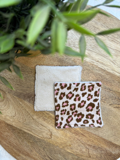 Lingettes au vrac en éponge bambou