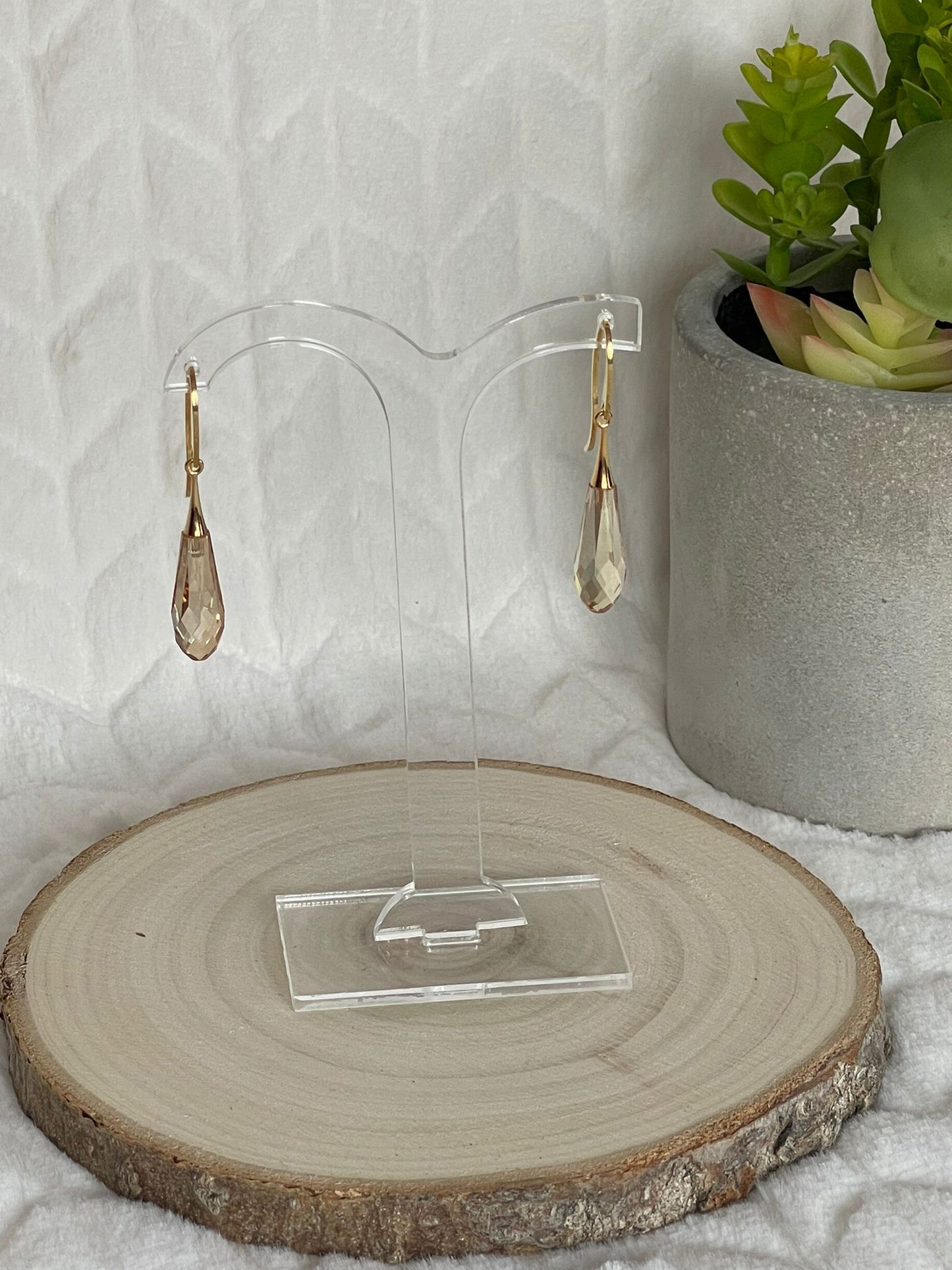 Boucles d'oreilles pendentif Swarovski