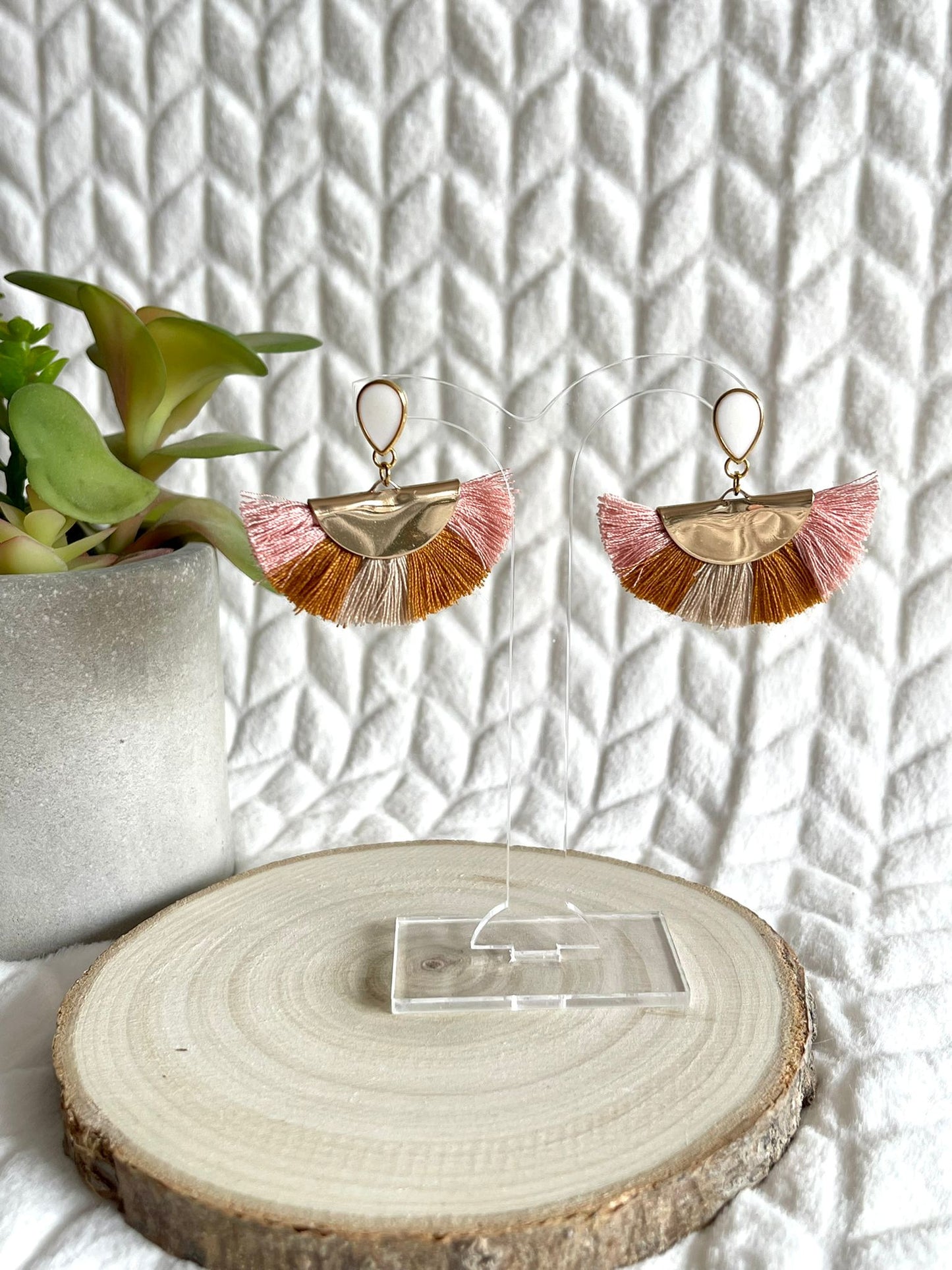 Boucles d'oreilles pompons